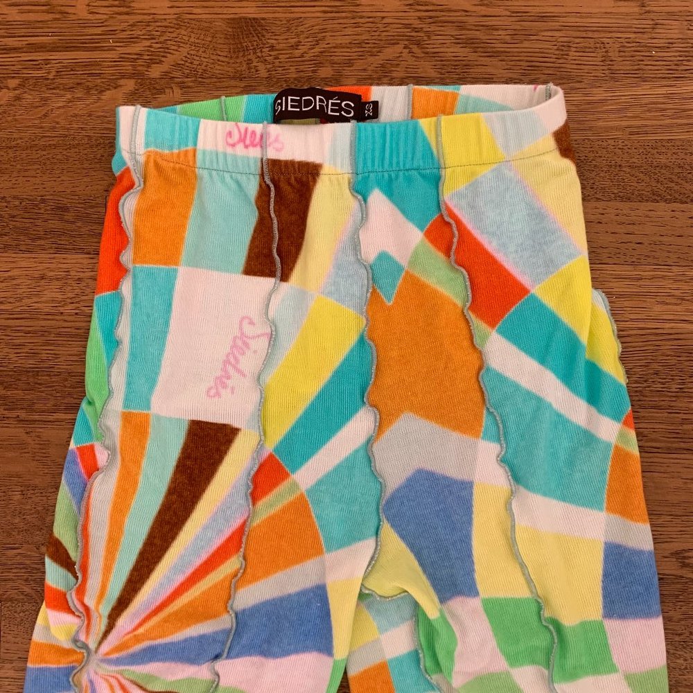 Siedres Printed stretch-jersey trousers